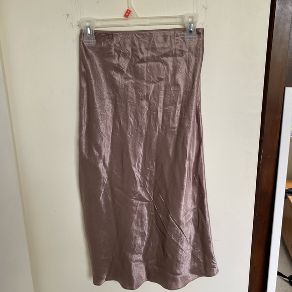 Babaton Midi Satin Slip Skirt - Picture 3 of 4